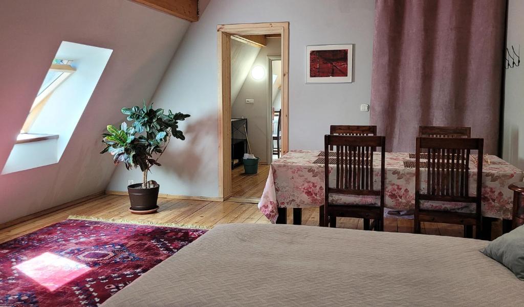 Posteľ alebo postele v izbe v ubytovaní Pokoje Gościnne Thank You Life, Apartament 2 Forest For Rest