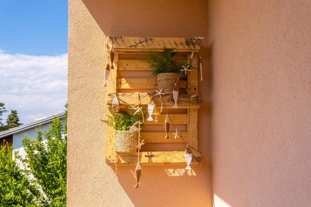Balkón alebo terasa v ubytovaní Apartmani Gabi