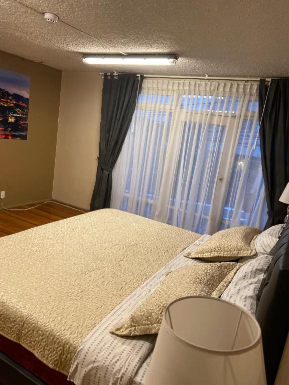 Postel nebo postele na pokoji v ubytování Blue house La Floresta