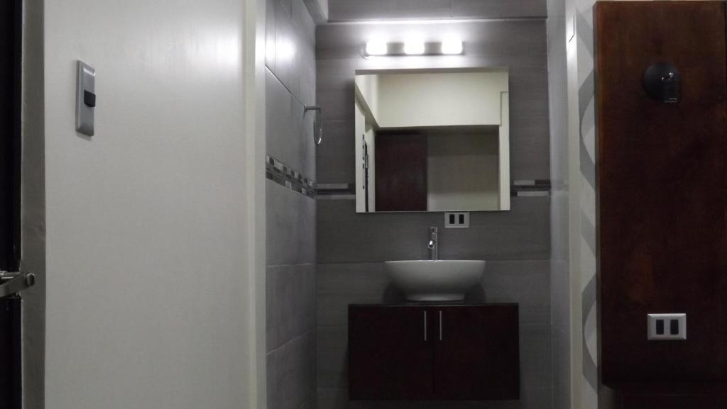 Koupelna v ubytování HOTEL MISION 11