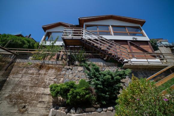 Bygningen som feriehuset ligger i