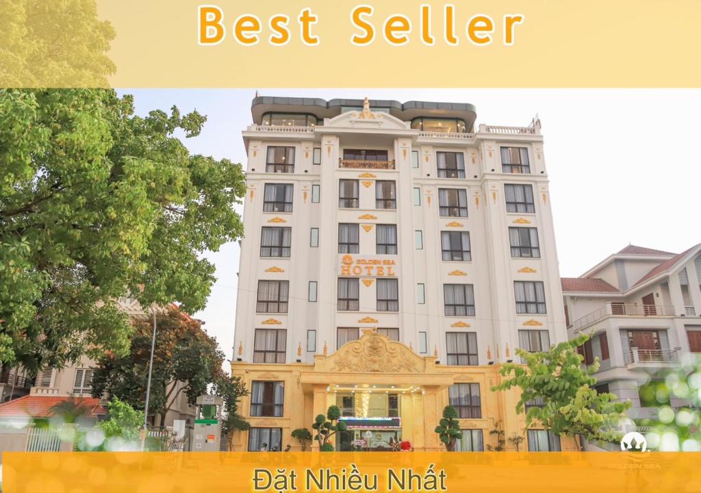 een foto van een gebouw met de woorden bestseller bij Golden Sea HaLong Hotel in Ha Long