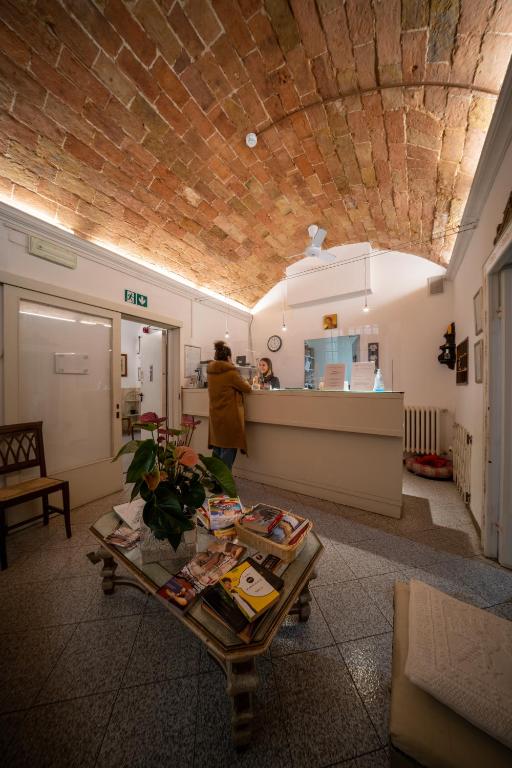 Kuchyň nebo kuchyňský kout v ubytování Albergo Tre Donzelle