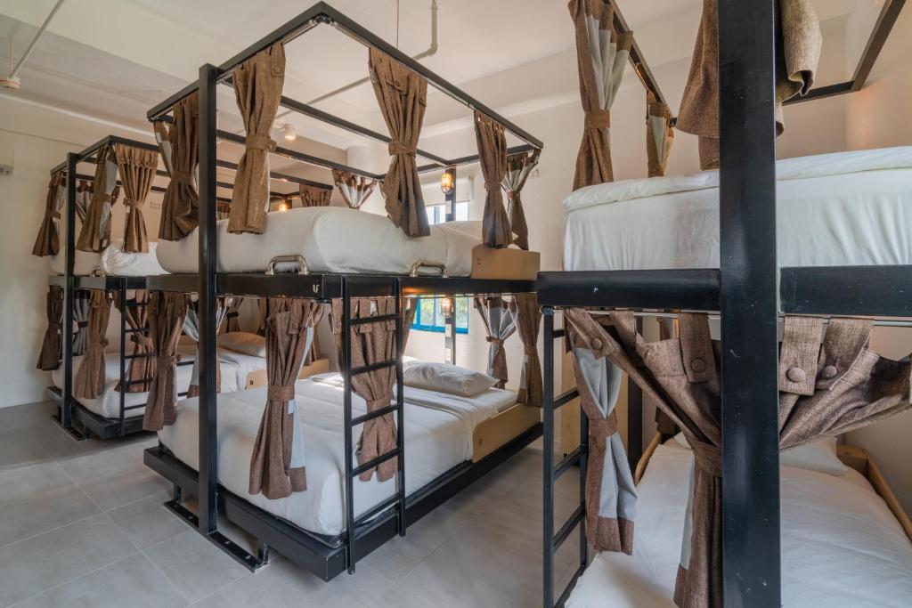 Postel nebo postele na pokoji v ubytování Hop Hostel