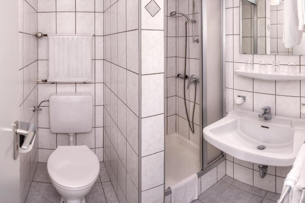 Koupelna v ubytování Alpenhotel Gastager
