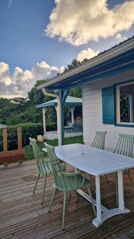 Un balcón o terraza en Ocean View Villa
