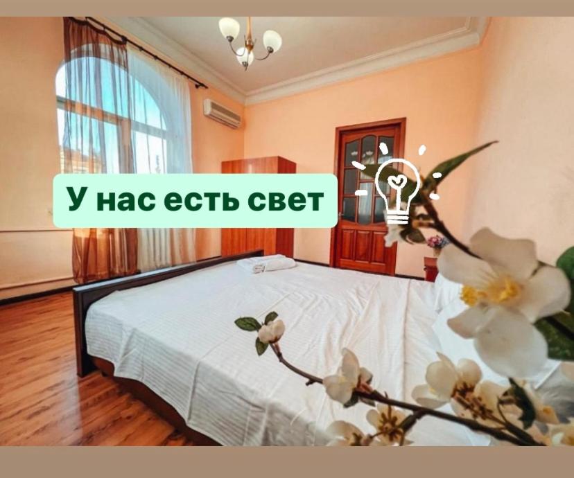 Posteľ alebo postele v izbe v ubytovaní Apartments On Kreshchatik 17
