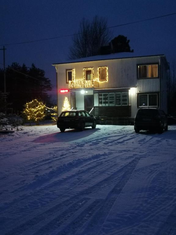 Sangis Motel Haparandavägen 11 v zimě