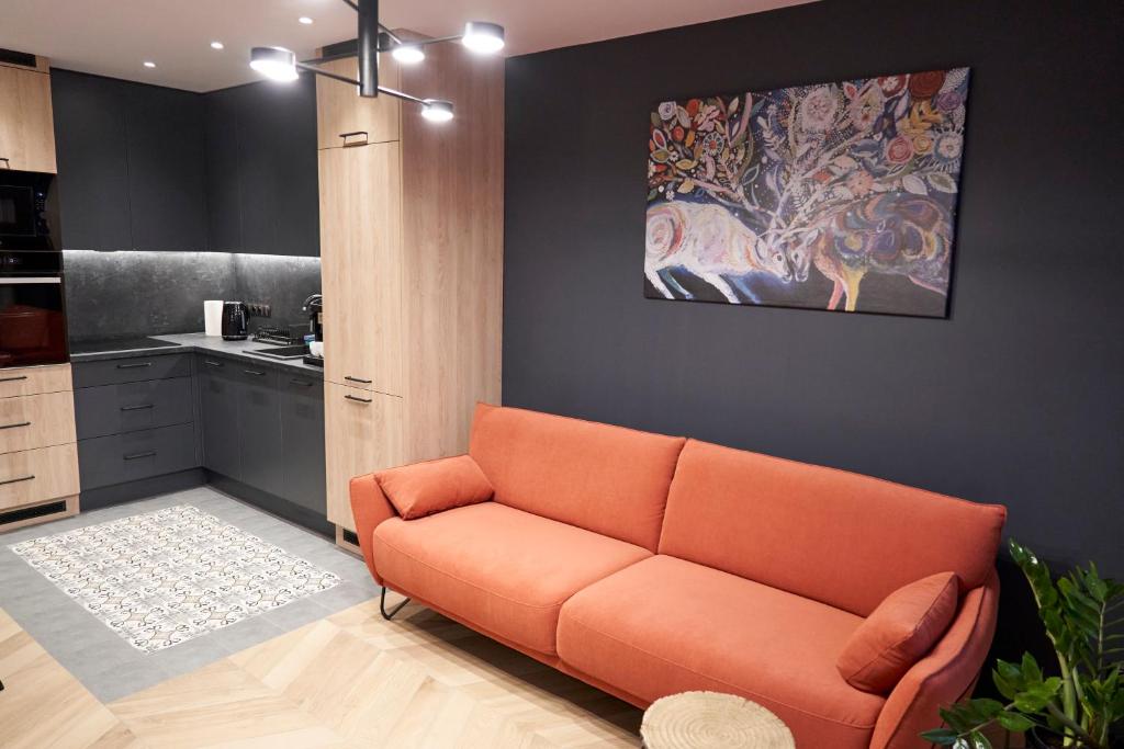 Kuchyňa alebo kuchynka v ubytovaní Apartament Wołodyjowskiego