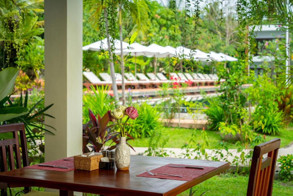 Zahrada ubytování Khmer House Resort