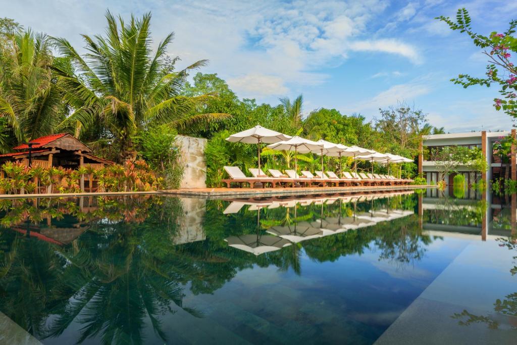 Bazén v ubytování Khmer House Resort nebo v jeho okolí