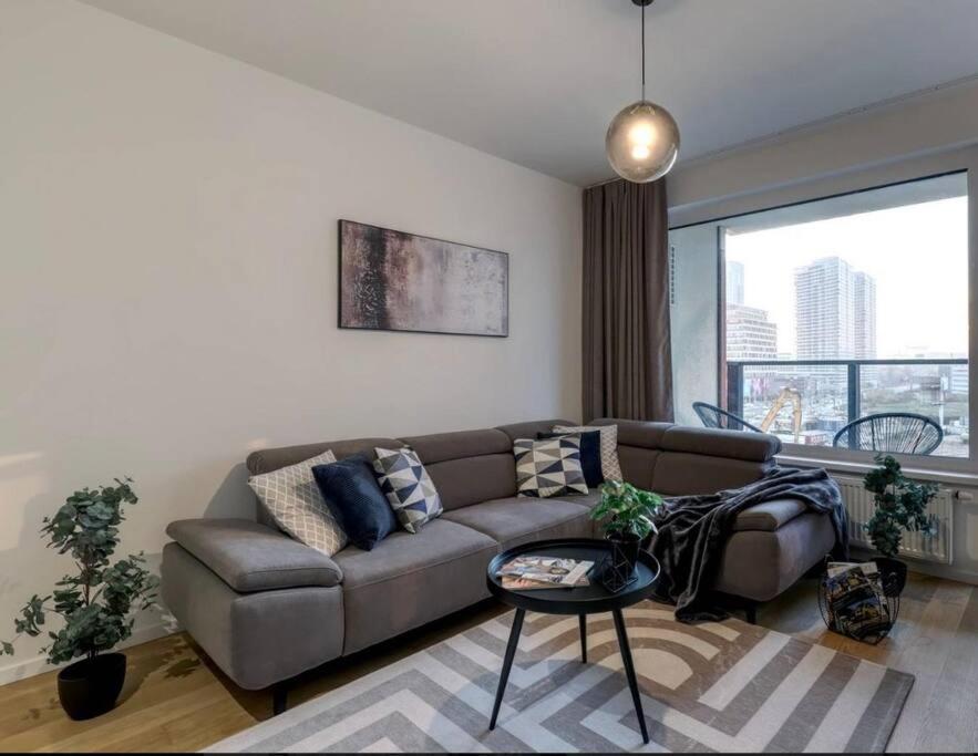 A seating area at Klinger apartment