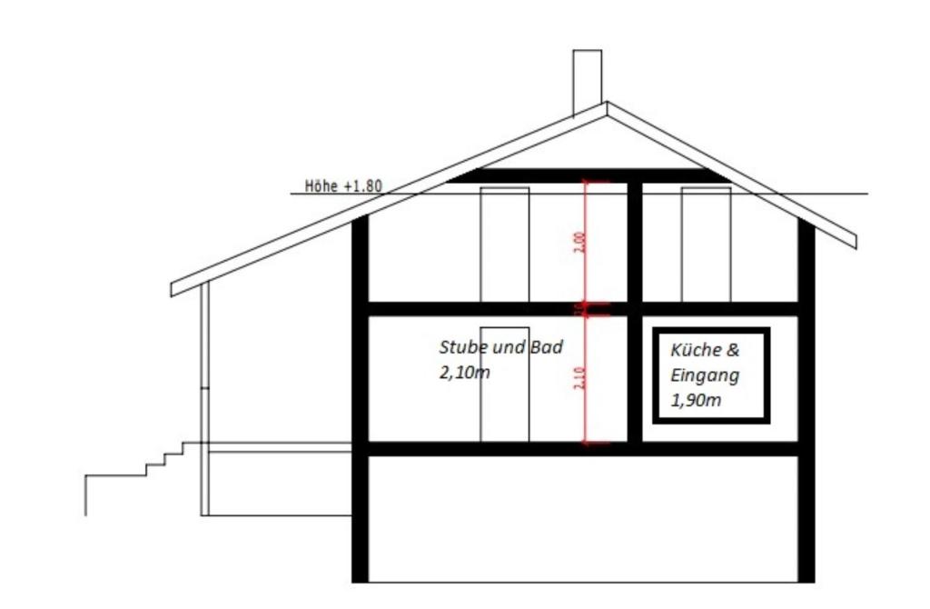 Plán poschodí v ubytovaní Walserhaus