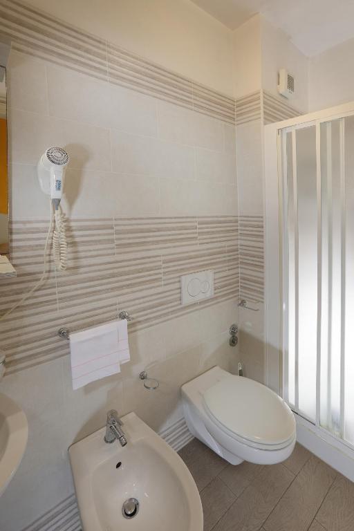 Koupelna v ubytování Hotel La Querceta