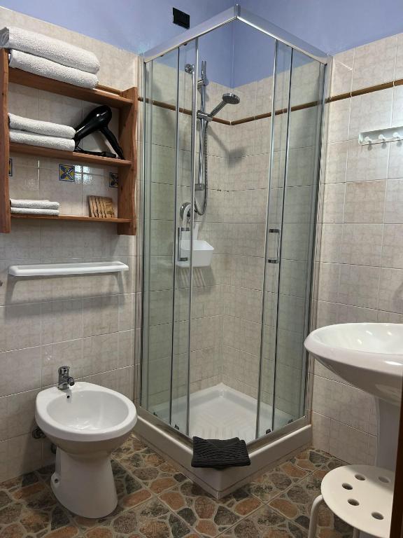 Een badkamer bij Agriturismo Graziano e Barbara