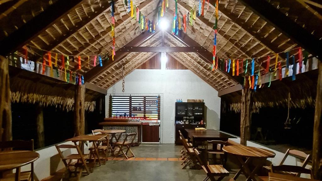 Restaurace v ubytování Casa Saimiri