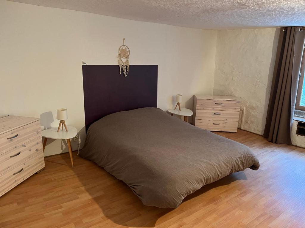 Postel nebo postele na pokoji v ubytování Gîte des reculées