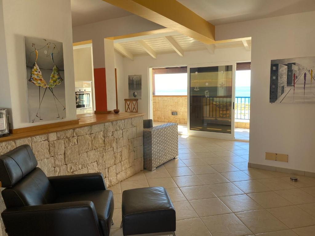 Posezení v ubytování Seaview Luxury Penthouse Mare