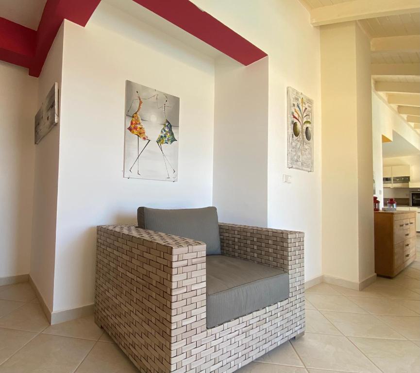 Posezení v ubytování Seaview Luxury Penthouse Mare