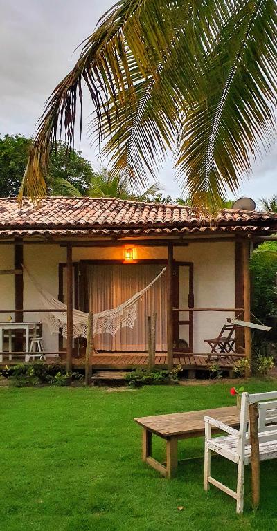 Zahrada ubytování Caiçara Bangalôs Barra Grande