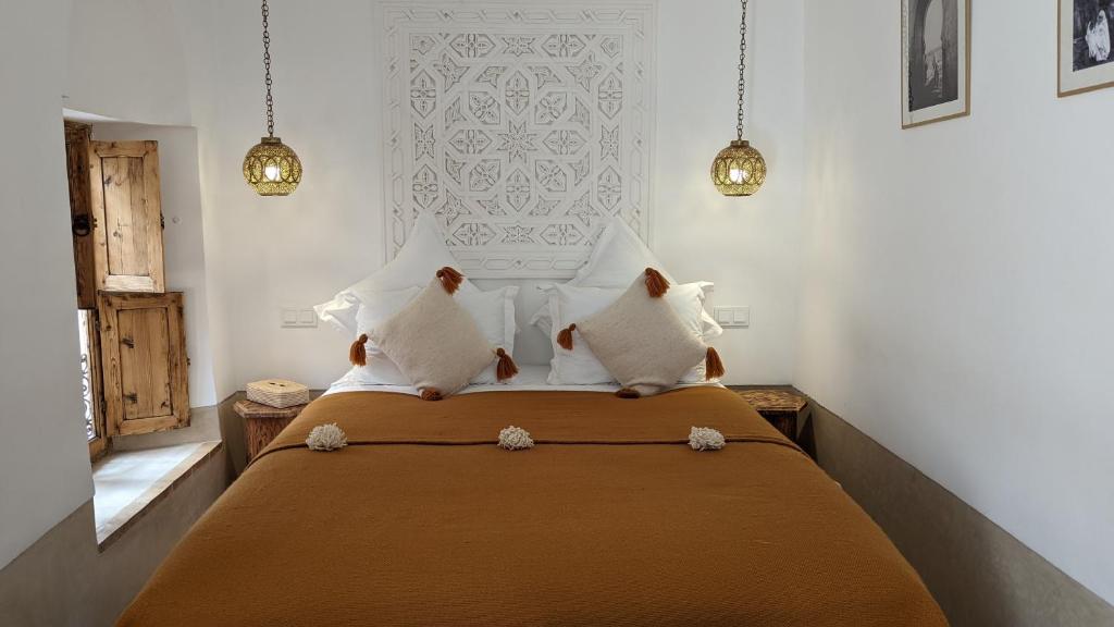 Uma cama ou camas num quarto em Riad Dar Eternity