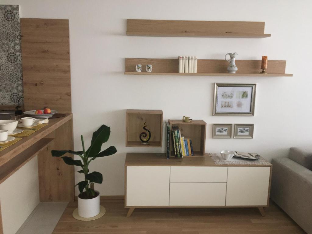 Kuchyň nebo kuchyňský kout v ubytování Ferienwohnung DANUBIA