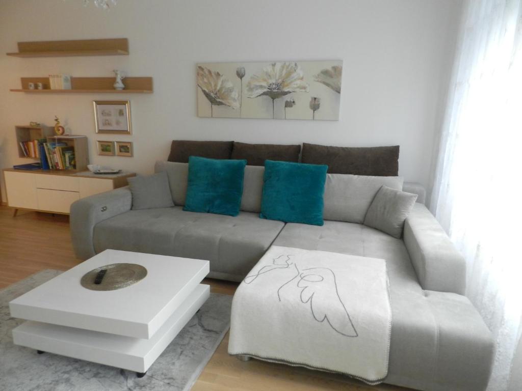 Posezení v ubytování Ferienwohnung DANUBIA