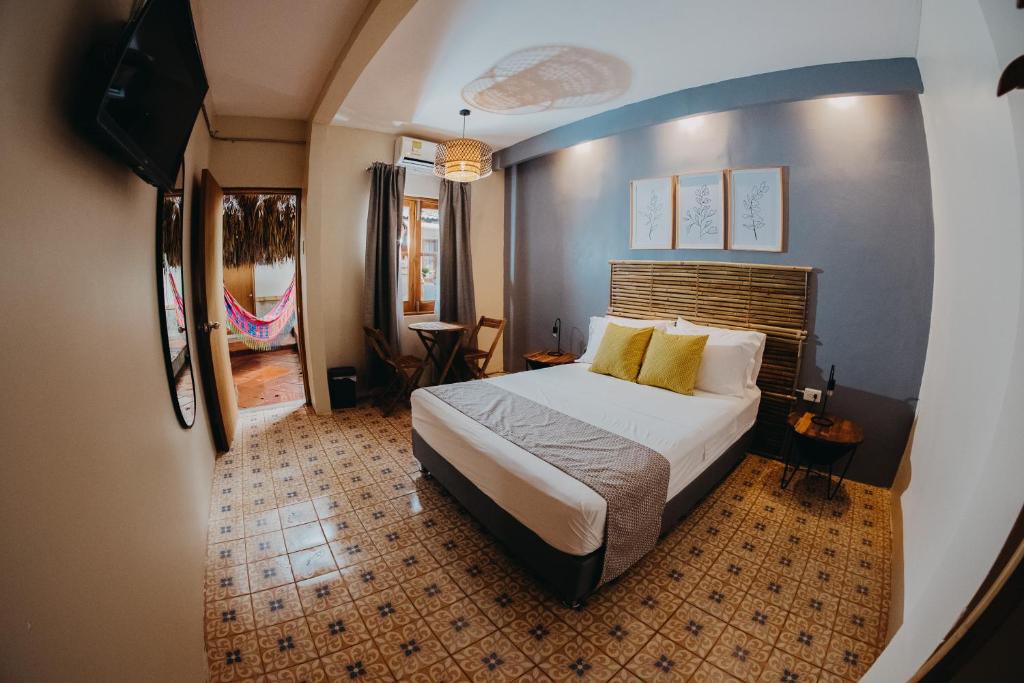 Postel nebo postele na pokoji v ubytování Viajero Cartagena - Centro Hostel