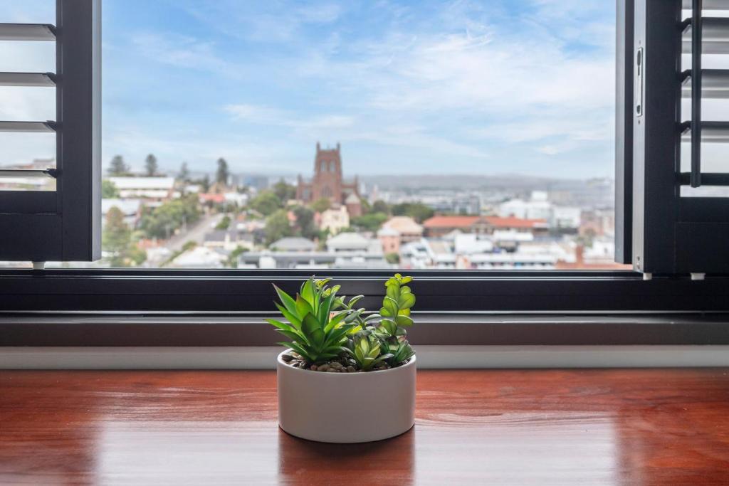 Nespecifikovaný výhled na destinaci Newcastle nebo výhled na město při pohledu z apartmánu