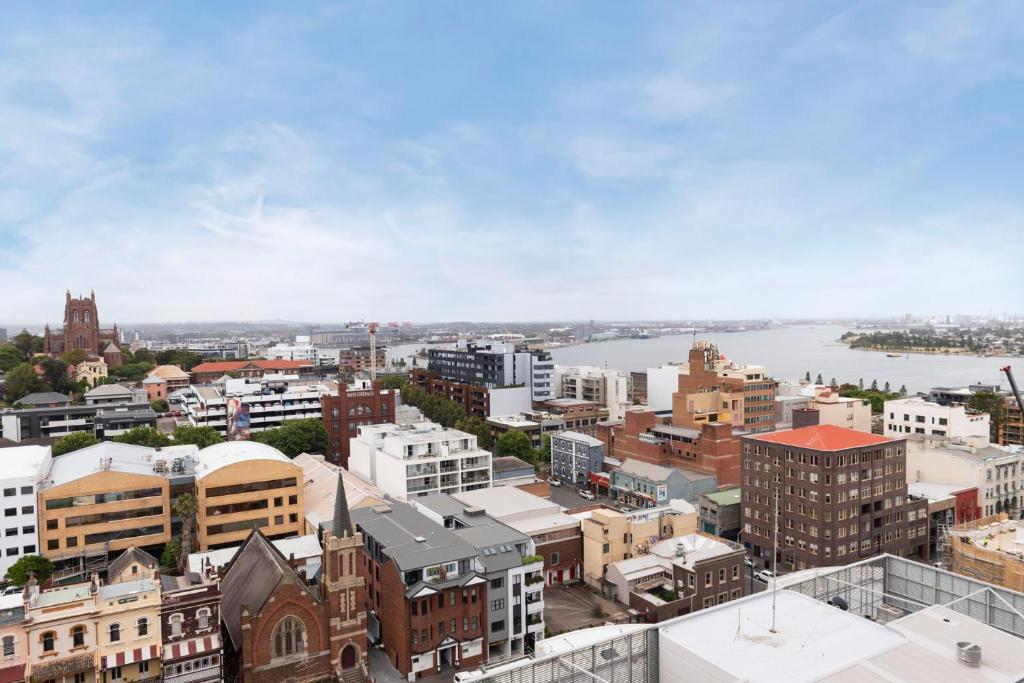 Nespecifikovaný výhled na destinaci Newcastle nebo výhled na město při pohledu z apartmánu
