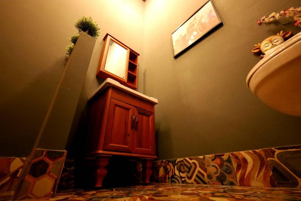TV a/nebo společenská místnost v ubytování PENGHU Lucai B&B 旅采民宿