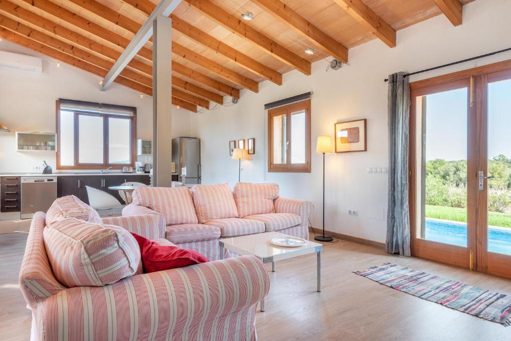 Posezení v ubytování Finca Albocasser by Mallorca House Rent