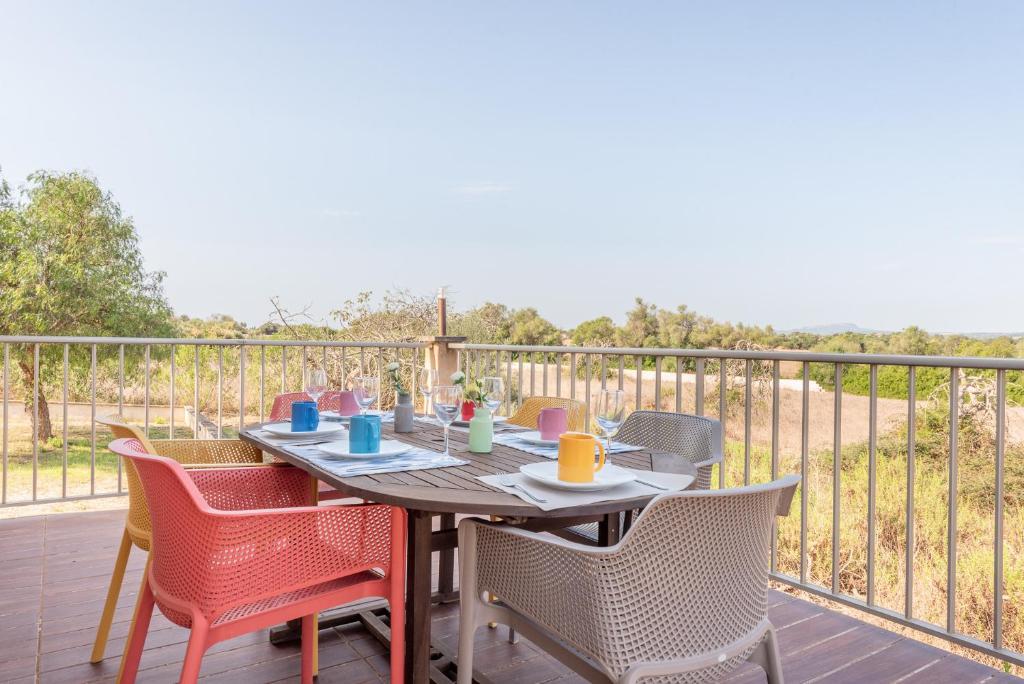 Balkón nebo terasa v ubytování Finca Albocasser by Mallorca House Rent