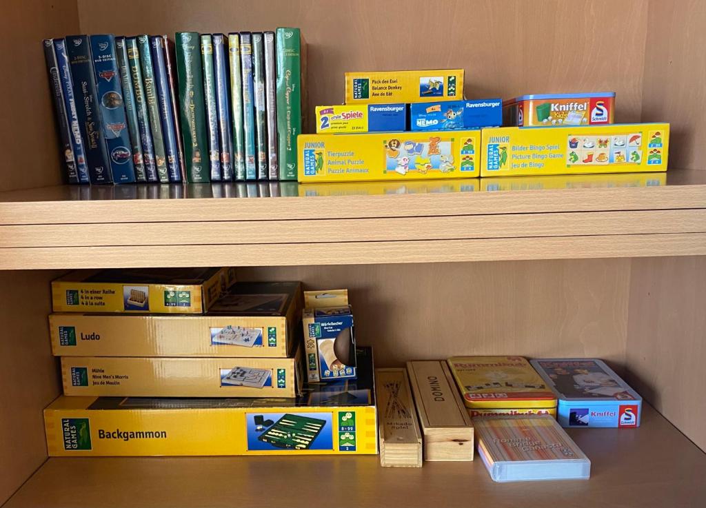 Knihovna v apartmánu