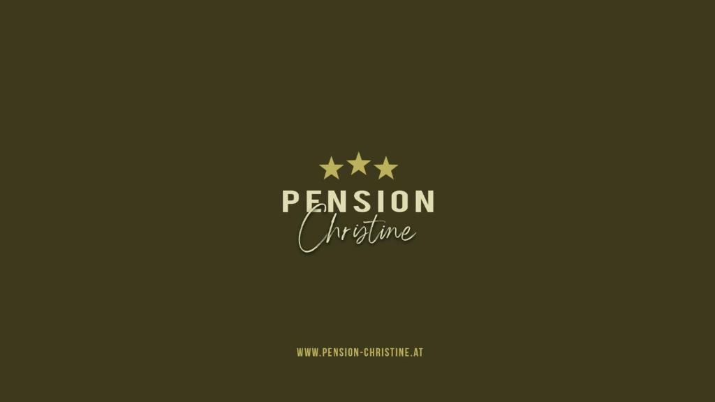 un cartello che legge il permesso online con una stella d'oro di Pension Christine a Großweikersdorf