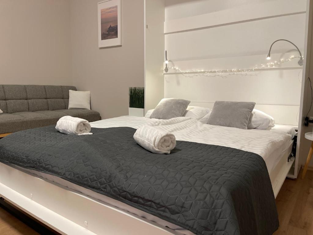 Posteľ alebo postele v izbe v ubytovaní Urban Spirit 2 Apartment