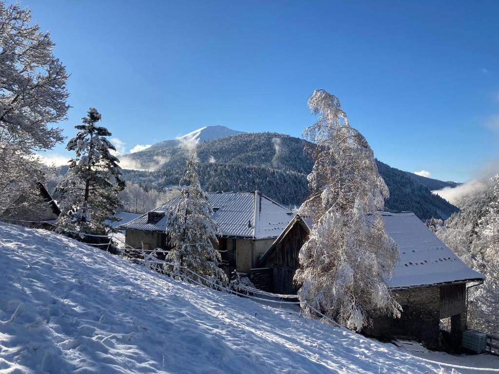 een sneeuwhut bij Au Diapason Chambres d'hôtes montagne in Auzet