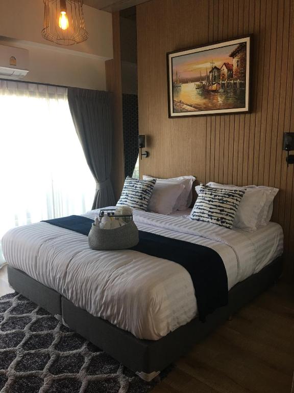 Postel nebo postele na pokoji v ubytování Tree​ for​ rest​ poshtel