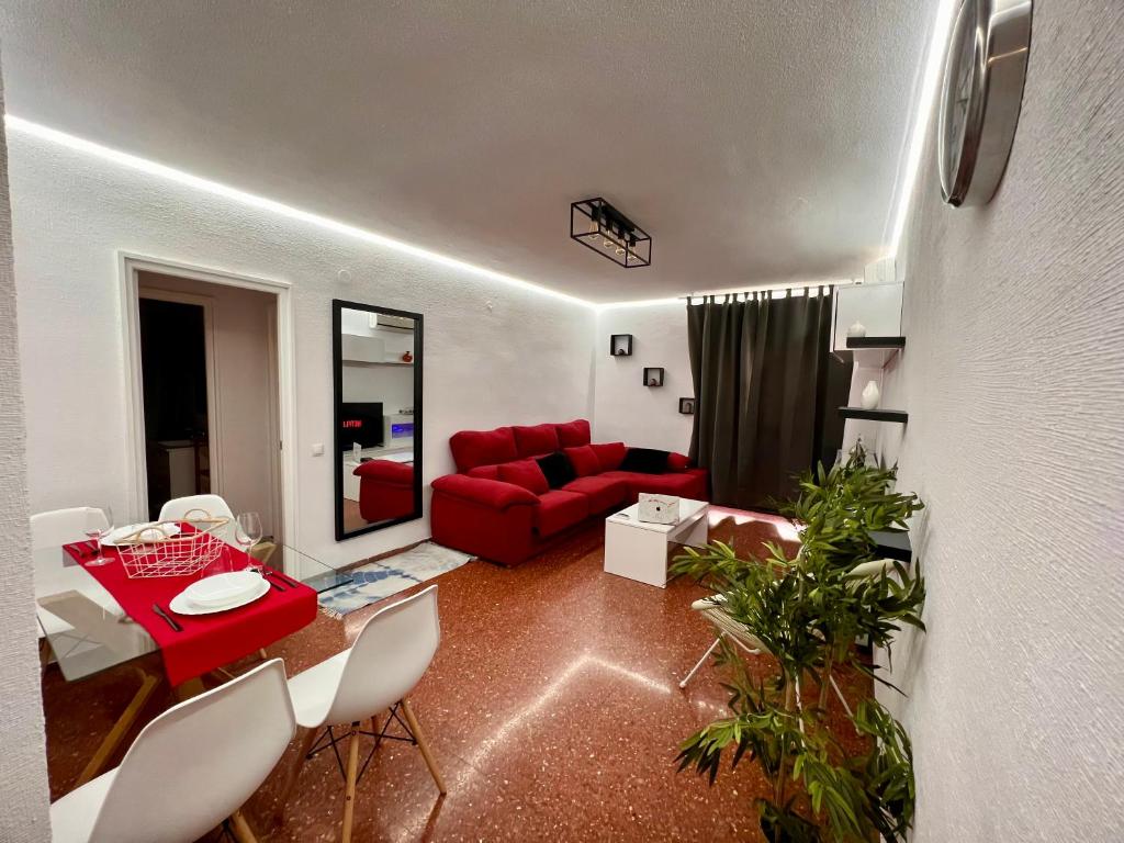 Posedenie v ubytovaní Amplio apartamento familiar con parking privado en pleno centro de Córdoba