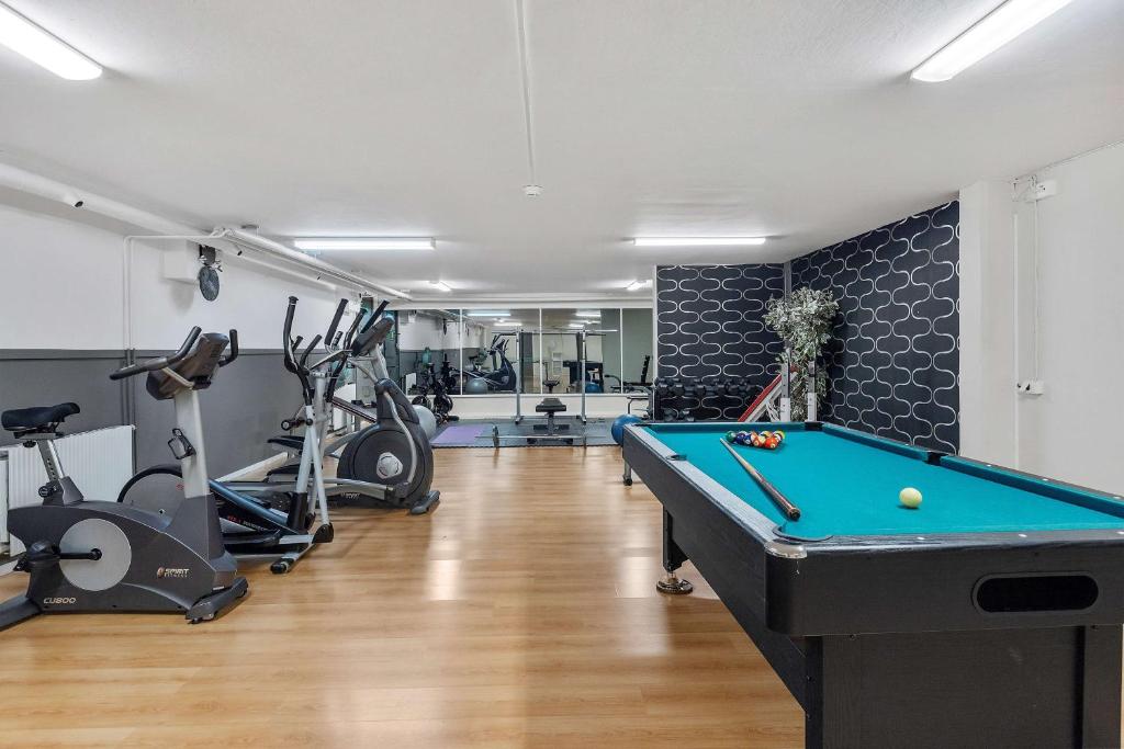 Fitness centrum a/nebo fitness zařízení v ubytování Best Western Hotel Scheele