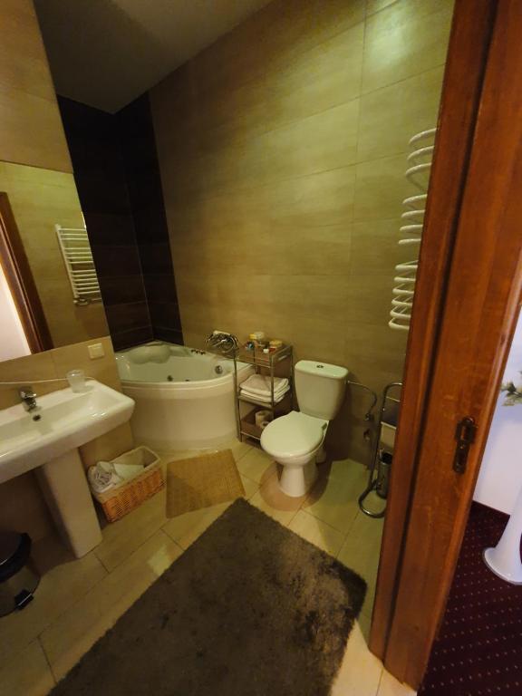 Koupelna v ubytování Hotel Polak