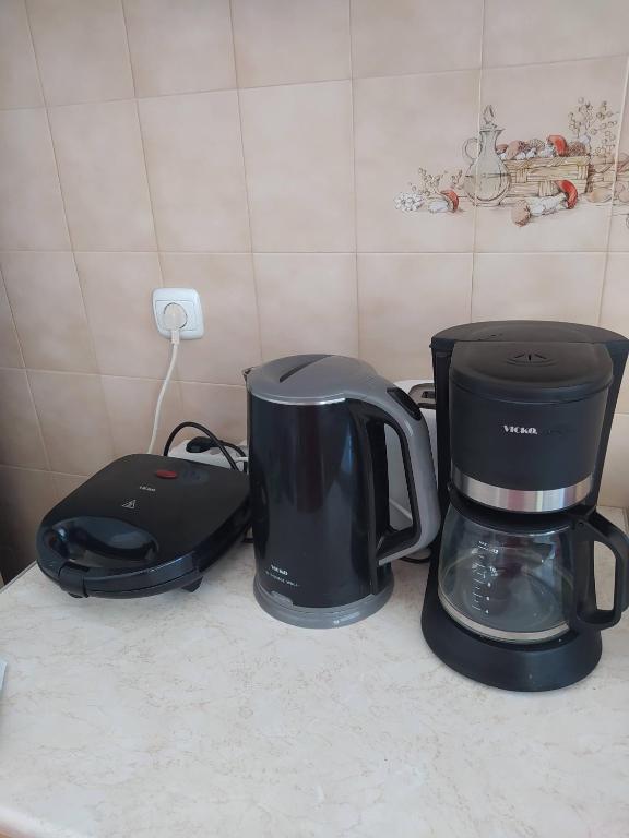 Coffee and tea making facilities at Villa Stella Family House