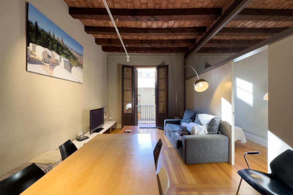 Posezení v ubytování ApartEasy - Central Gracia Apartments