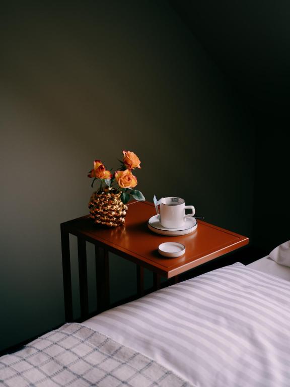 WELTWIEN Luxury Art Apartments & Free Parkingにあるベッド