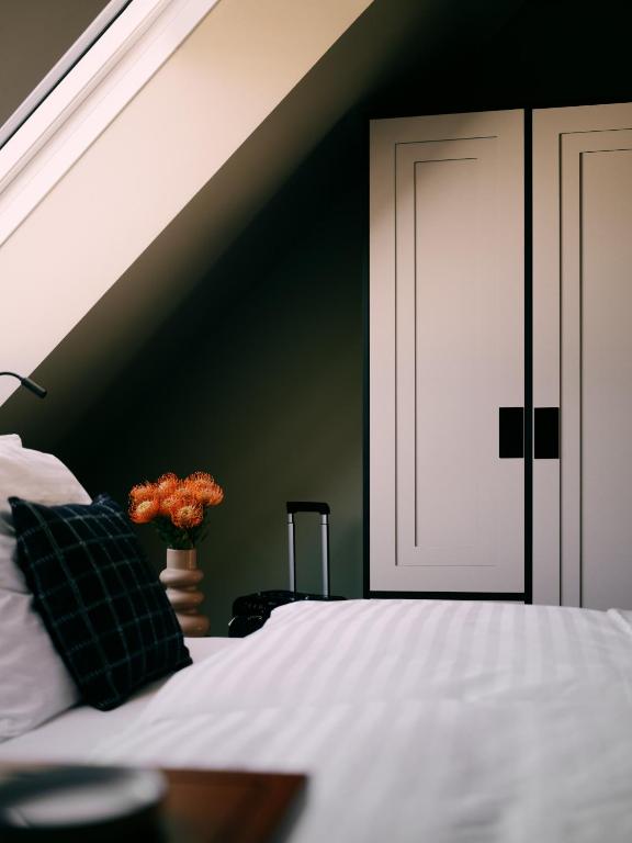 WELTWIEN Luxury Art Apartments & Free Parkingにあるベッド