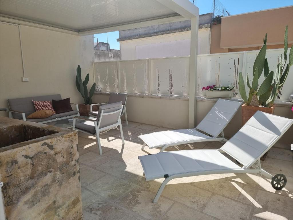 Patio nebo venkovní prostory v ubytování Dimora Mazzini - Salento Selection