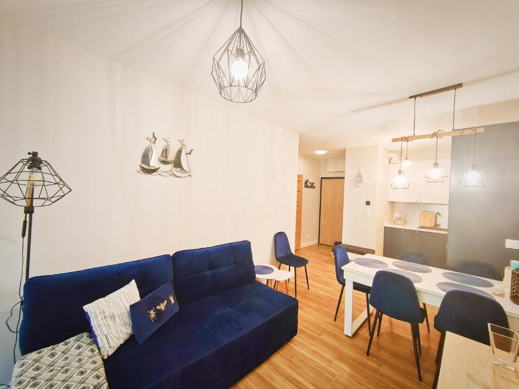 Et opholdsområde på M&K Apartament Szafirowy - Wyspa Sobieszewska