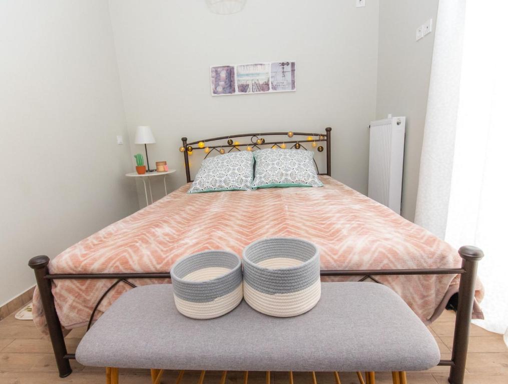 Posteľ alebo postele v izbe v ubytovaní Stellas guesthouse near Arachova