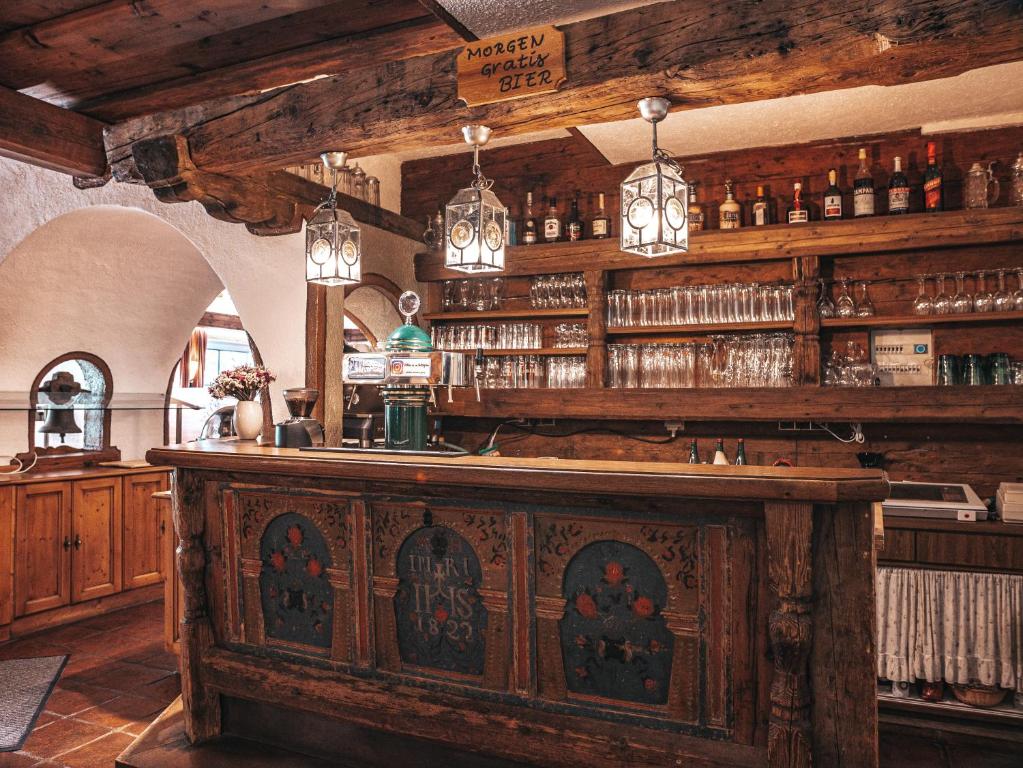 Lounge nebo bar v ubytování Hotel Mitterhof