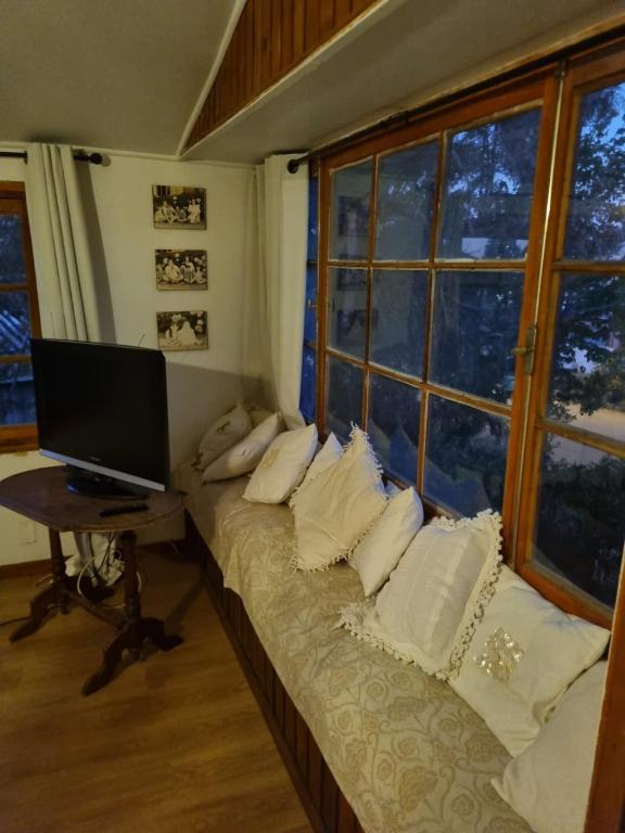 TV a/nebo společenská místnost v ubytování Casas Pamelas